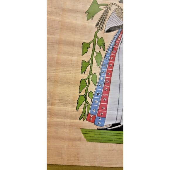 Egyptian Papyrus Painting ,Queen Nefertari Ahmose, the Papyrus Institute, Egypt - Picture 14 of 16